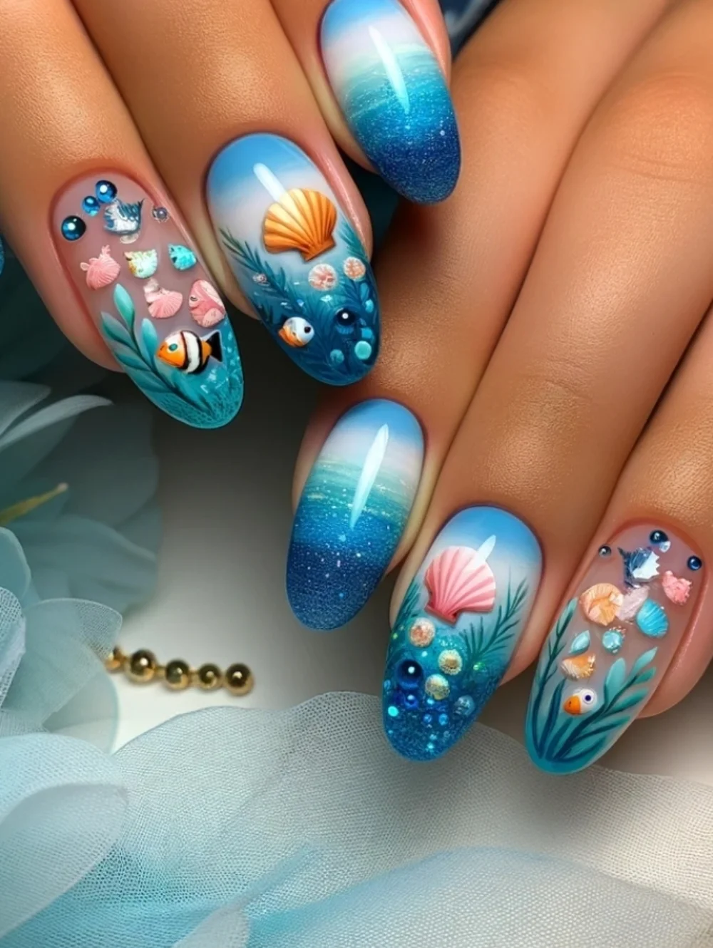 Nail Art Press-On Set - Picture 1 of 1